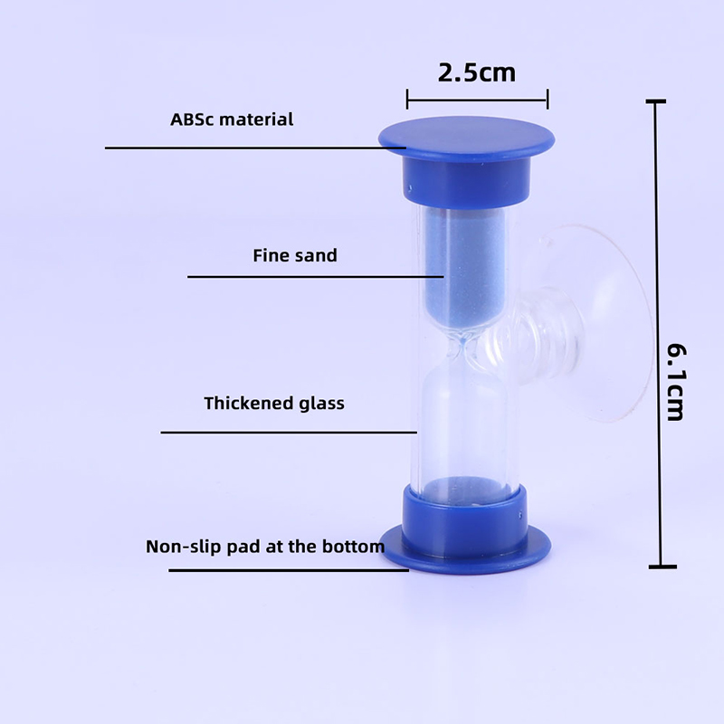 Mini clessidra per il timer doccia/teeth timer di spazzolatura con ventosa