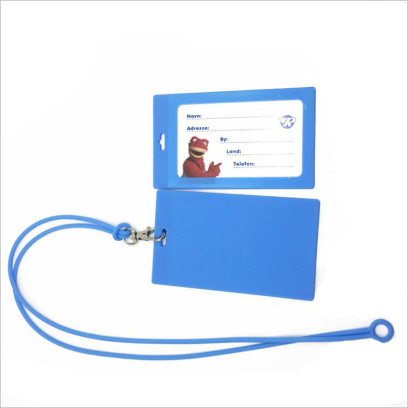 Porta della scheda ID in silicone all'ingrosso all'ingrosso Badge ID Nome Casa Tag del Casa con finestra acrilica chiara