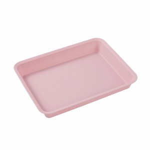 Forma rettangolare rosa Panna di frutta alimentare in silicone personalizzato