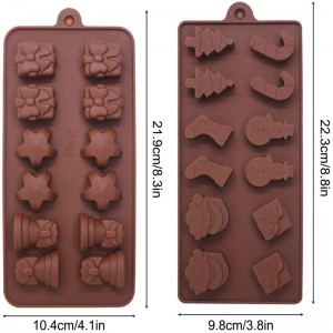 Stumpi di cioccolato a forma di stella silicone di alta qualità