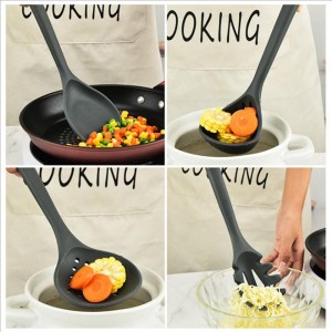Nuovi accessori da cucina resistenti al calore antiaderente 7 pezzi Set di utensili da cucina cucina in silicone