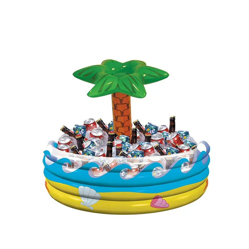 Palm albero gonfiabile Oasis Cooler, Plastic Portable Beer Ice Ice Bockt Pvc Ice Ice Greer gonfiabile