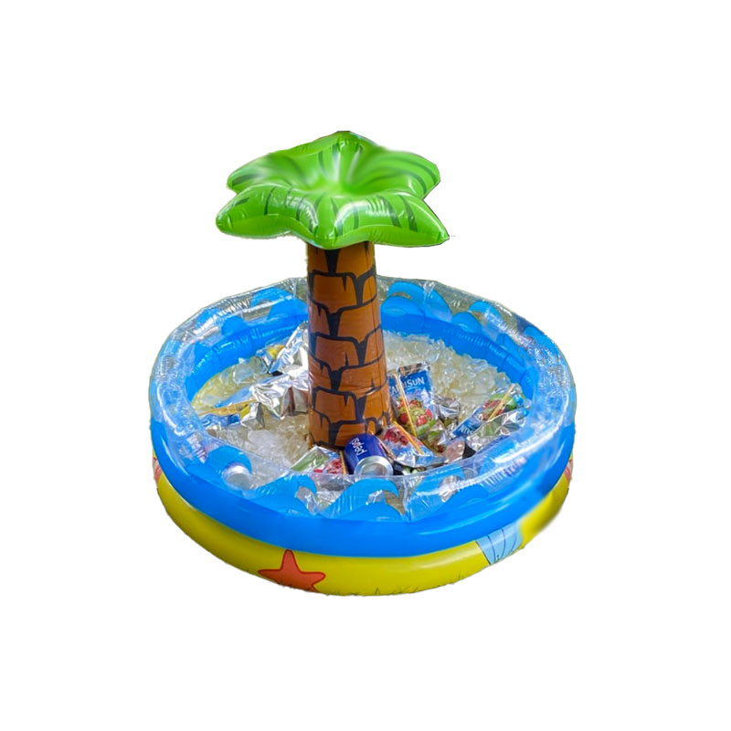 Palm albero gonfiabile Oasis Cooler, Plastic Portable Beer Ice Ice Bockt Pvc Ice Ice Greer gonfiabile