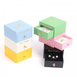 Nuovo macaron cassettiera scatola di gioielli con anello della scatola dell\'anello di orecchino in scatola a ciondolo scatola di gioielli scatola regalo