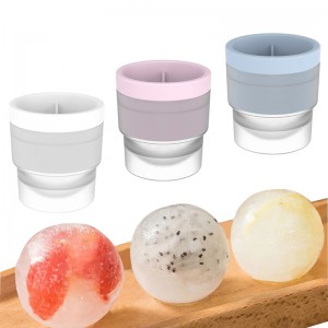 Stampi a forma rotonda in ghiaccio silicone per whisky