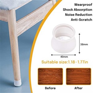 Copertura per gambe della sedia in silicone elastico