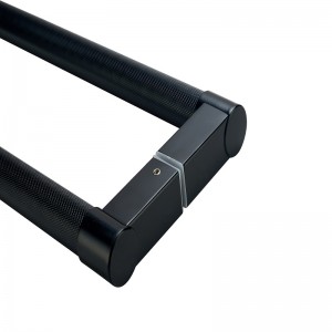 SS-022 Pullo per porte Galss rotonde a doppia faccia di alta qualità, tiro della porta d\'ingresso moderna in acciaio inossidabile,nero opaco