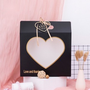 Flower Box Love Hand Box Paper Bottle Boxaging Box Boxaging Box Folding Cartone Materiale di imballaggio floreale