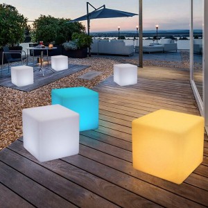 Cubo luminoso a led Light Creative Creative Sgabello impermeabile sgabello KTV Square Bar Concerto per l\'atmosfera dell\'evento Layout