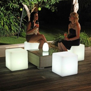 Cubo luminoso a led Light Creative Creative Sgabello impermeabile sgabello KTV Square Bar Concerto per l\'atmosfera dell\'evento Layout