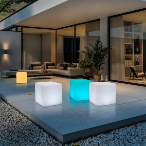 Cubo luminoso a led Light Creative Creative Sgabello impermeabile sgabello KTV Square Bar Concerto per l\'atmosfera dell\'evento Layout