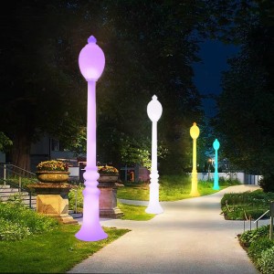 Lampada a led decorazione da giardino solare esterno impermeabile