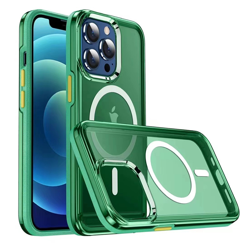 Adatto per la custodia magentica di iPhone 13, Design magnetico trasparente Wireless Case di protezione a ricarica rapida