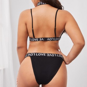 Set di lingerie sexy delnastro lettere d\'amore