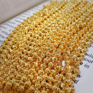 Bracciale di perline d\'oro 18K pronto per la spedizione