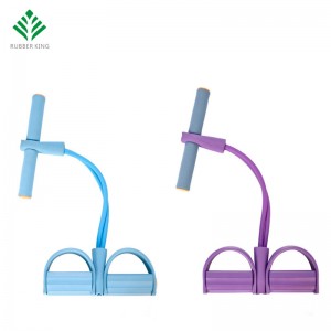 Elastico sit-up tiro a corda addominale esercitatore addominale, a 4 tubo sit up sit up tira con la corda del pedale che allunga l\'attrezzatura di yoga di addestramento dimagrante