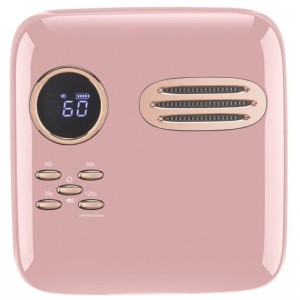 M&R 701Pro LAMPAGGIO LED LED senza cordone, asciugatrice per unghie wireless, luce unghie ricaricabile da 72 W, lampada per chiodo LED GEL UV portatile con 4 timer Sensore e display LCD