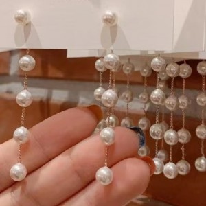 Orero di perle d\'oro 18k per ragazze