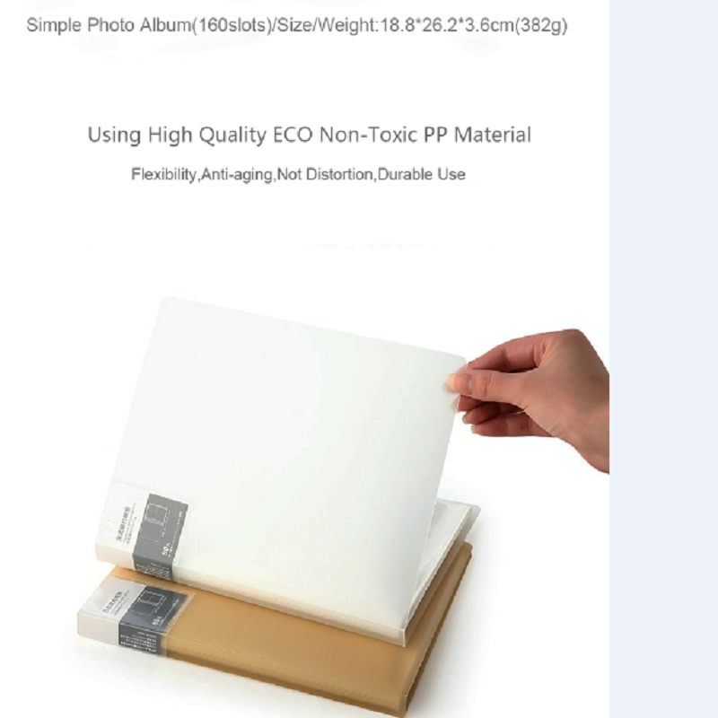 Libro di visualizzazione personalizzato A4 PP Filette di riempimento del prodotto Filer