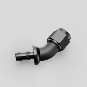 Un flusso pieno a flusso pieno ininterrotto la chiusura a spinta a barb termina un raccordo