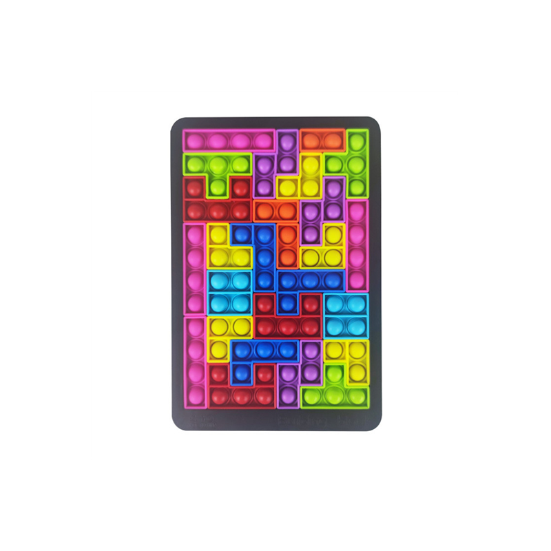 Giocattoli educativi silicone puzzle spingere giocattoli pop per bambini