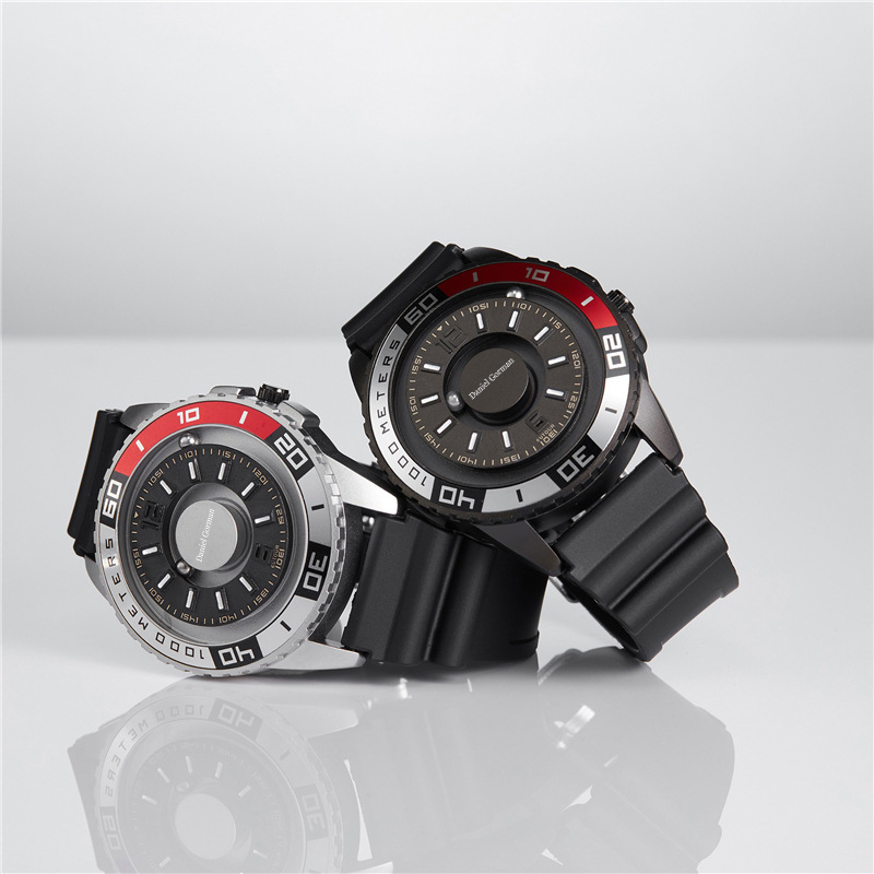 Daniel Gorman GO15 Magnetic Bead Men \\ orologio per orologio creativo personalizzato Sports orologio da moda senza bordi cinghia in acciaio inossidabile orologio impermeabile