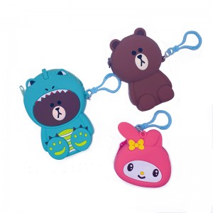 Personaggi simpatici e piccoli sacche di smalto silicone per bambini