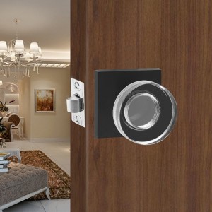 S2601 MODICA MODERNA Porta in cristallo a forma di disco, set di passaggi, serratura di alto grado senza chiave senza chiave