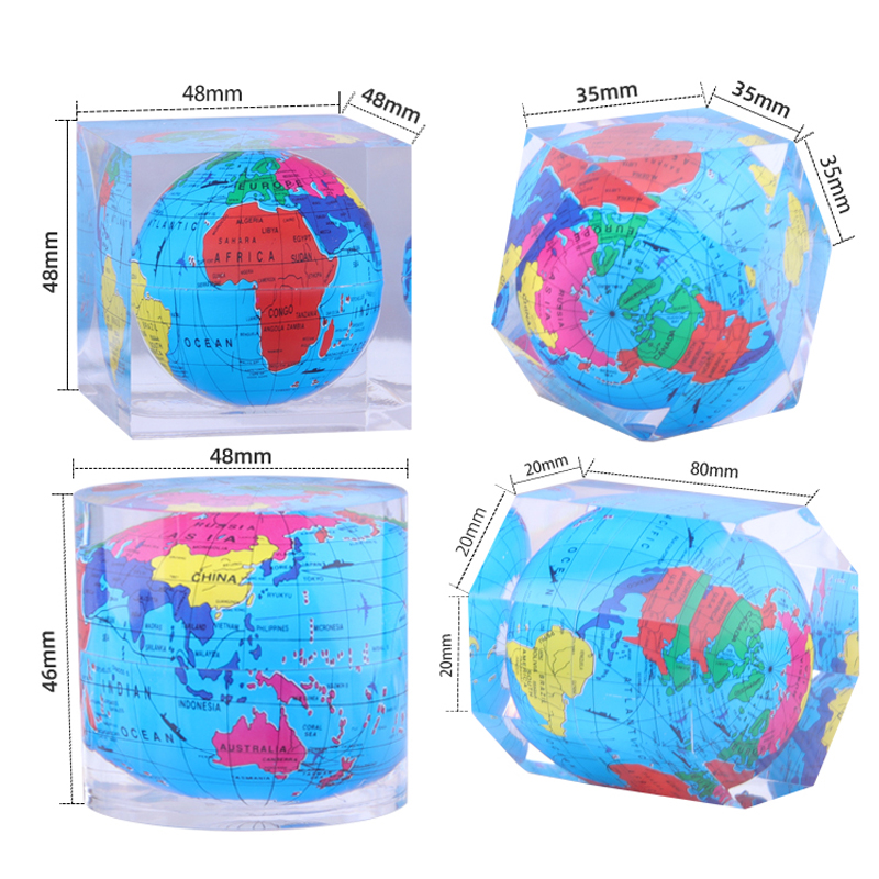 Decorazione per la casa personalizzata quadrata Polindrica polindrica polindrica in plexiglass cristallo mini scrivania blobe di carta Ornere Ornità di carta