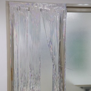 Candata da pioggia da 1*2m da pioggia all\'ingrosso per la festa di compleanno Decorazione della decorazione di seta pioggia Multicolor Napascia da pioggia Festa di seta