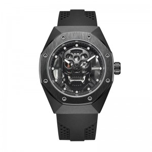 Baogela Skeleton Orologi uomini che svuotano Waterproof Owull Skull Dial Sports Watch Sports Man Relogios Masculino 1902