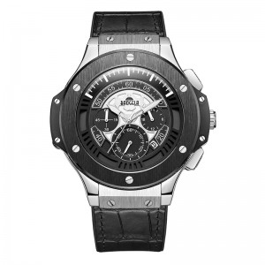 Baogela Hommes Montres Hommes Horloge de Luxe Marque Quartz Sport Montre Rose ChronograpHe Mode Montre-Bracciale Pour Hommes1910