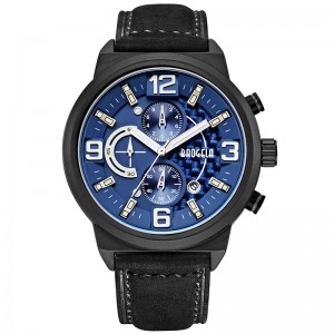 Baogela Men \\\\ \'S Black Sports Quartz Watch Leisure Fashion Analog Timing Watch Display Orologio 1709 Blu Nero