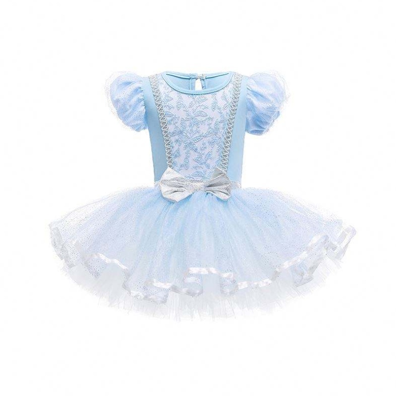 Bambini piccoli abiti da bambino vestito da ragazza principessa elsa bianco daneve principessa abito tutu per feste di compleanno di Natale