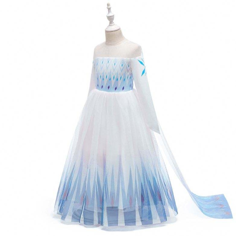 Baige New Design Girls Anna White Dress COSPLAY Party Dress Up Princess Elsa Movie Children Clothes