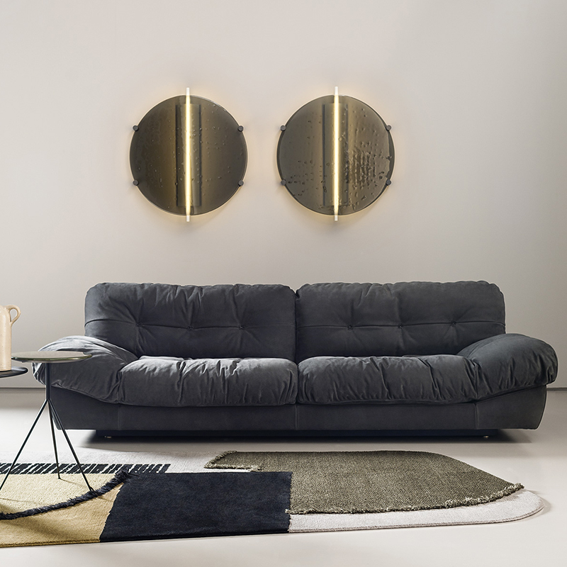 design italiano dormiente divano pigro di divano in pelle di divano di divano set set da divano set da soggiorno