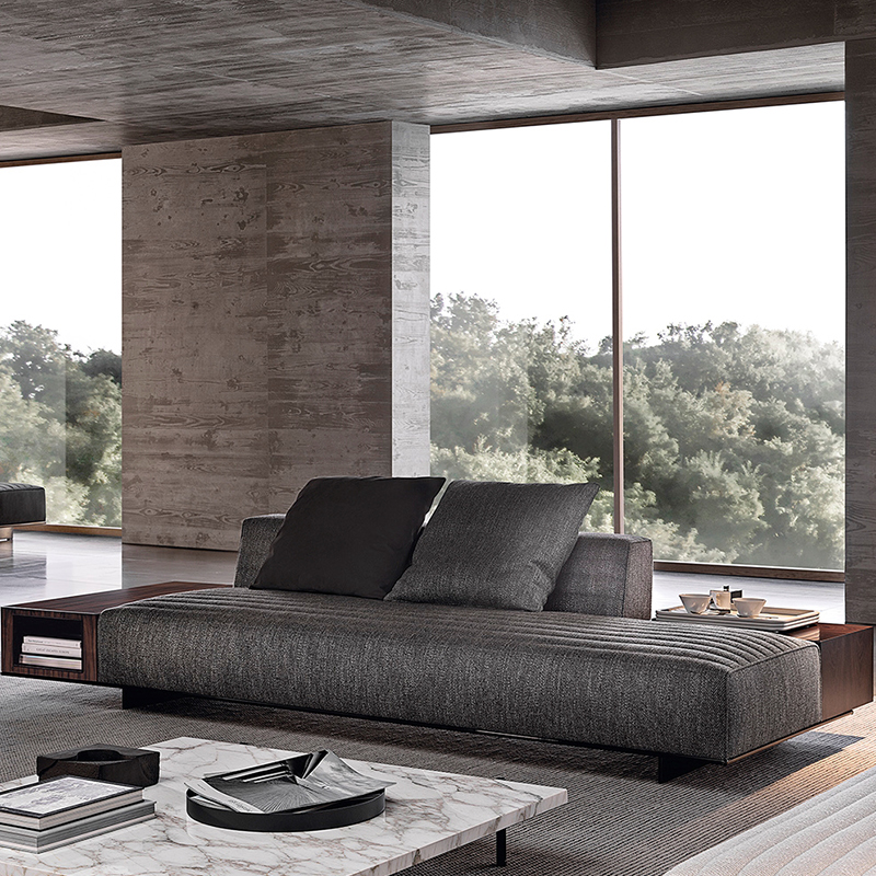 Minotti italiano mobilenero moderno e divano in lino mobili set set set set