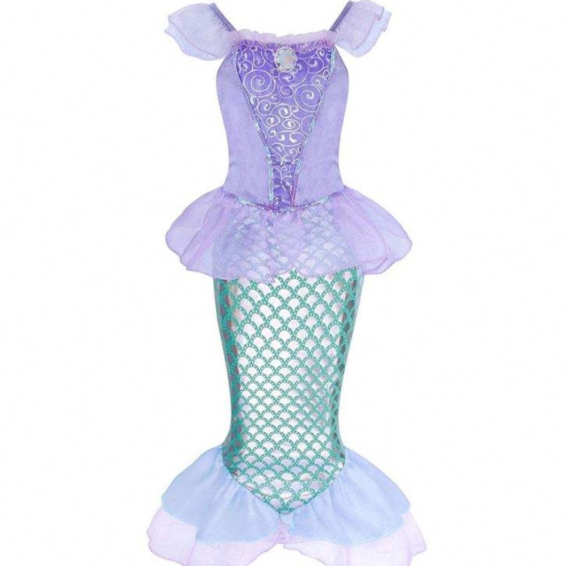 Girls Little Mermaid Halloween Princess Costume Bambini Ariel Dress Kids Christmas Carnival Birthday Party Fancy Outfit Clothes