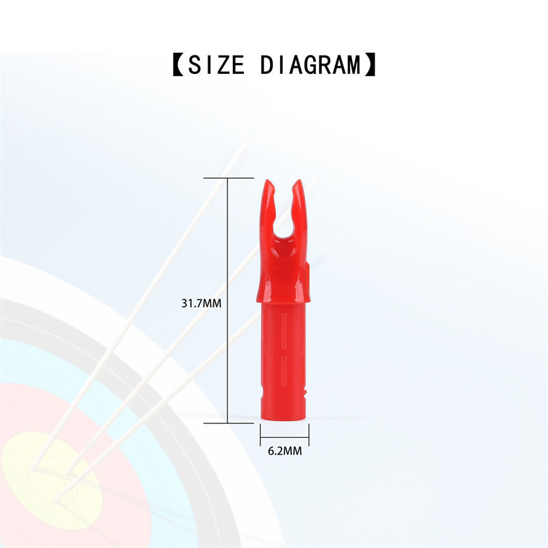 Elongarrow 140001 INSERIRE ID6,2 mm Nock Arroccia in fibra di carbonio