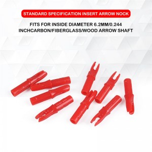 Elongarrow 140001 INSERIRE ID6,2 mm Nock Arroccia in fibra di carbonio