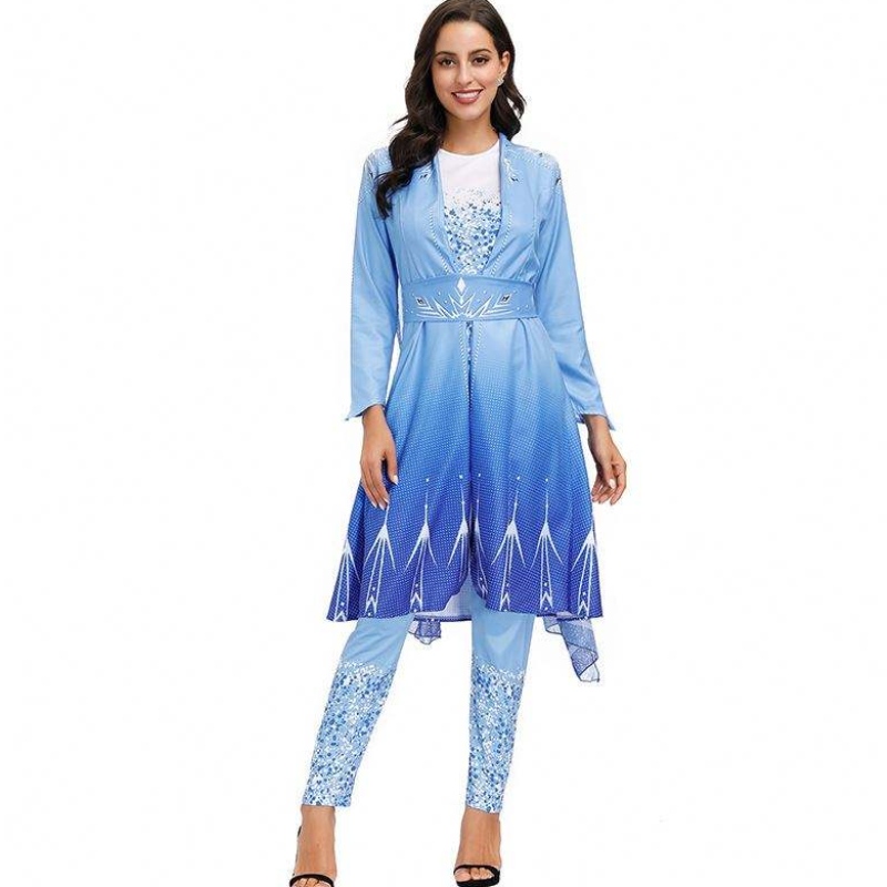 2022 NUOVI ARRIVI VEGINA ALLAGNA ELSA COSPLAY COSTUTTO HALLOWEEN DONNE HCGD-055