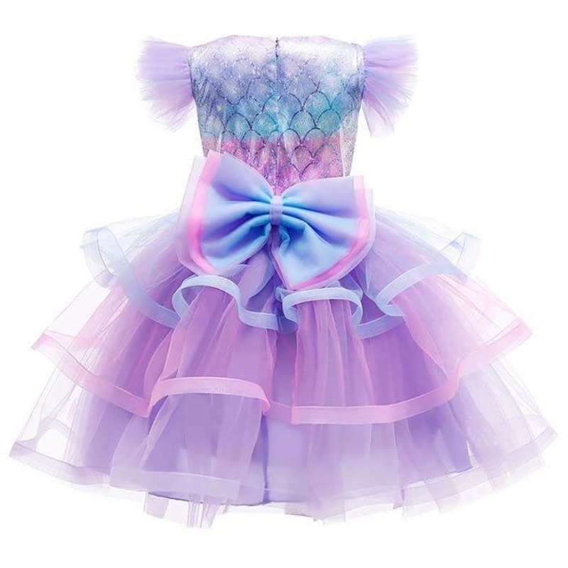 2022 Girls Birthday Party Abito Mermaid Cown Cown Collace Princess Girl Mermaid Dress for Kids Girls HCMM-004