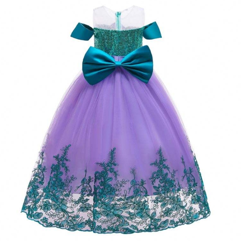 Baige Mermaid Summer Autumn Flower Girl Dress Long Princess Christmas Halloween Costume