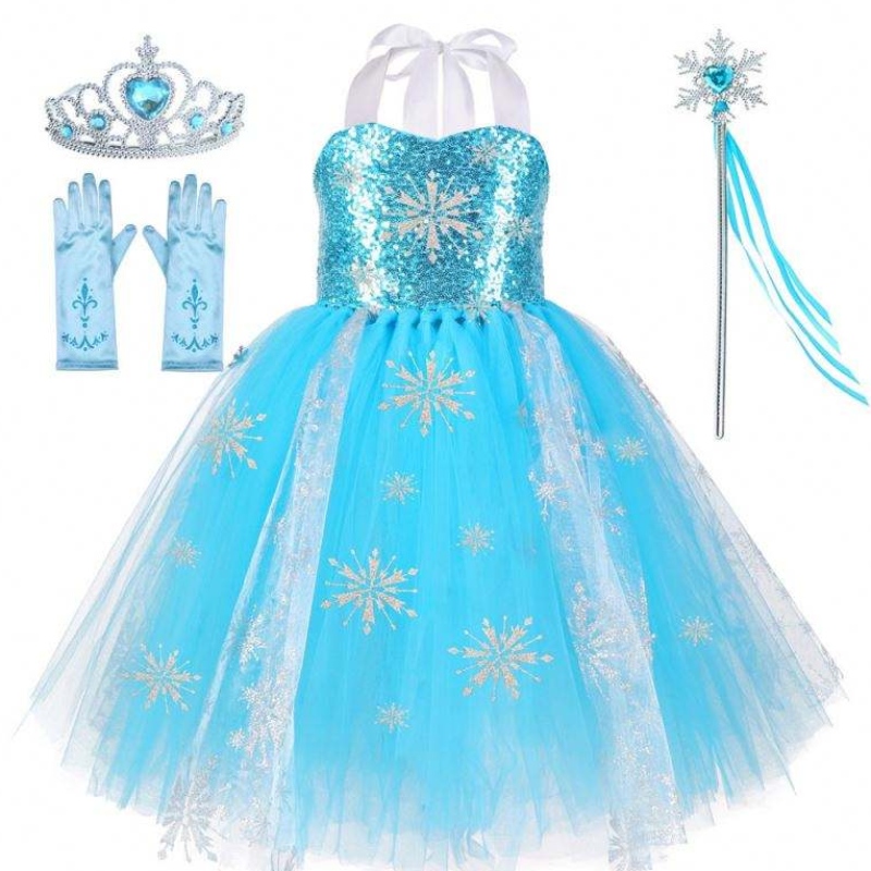 3-11 anni vestito blu Halloween Costume Girl Dresses Unicorn Dress Dress Tuttu Gonna