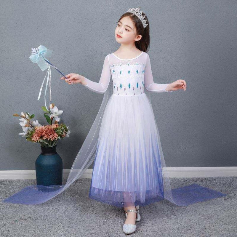 Baige Kids Girl Girl Cosplay Cosplay Long Cosplay Party Princess Elsa Dress Costume