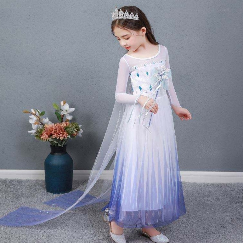 Baige Kids Girl Girl Cosplay Cosplay Long Cosplay Party Princess Elsa Dress Costume