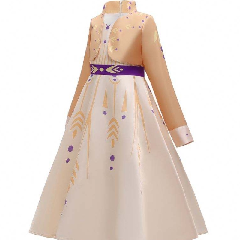 Baige New Elsa Anna Girls Dress Princess Halloween Cosplay Elsa Dress costume Girls