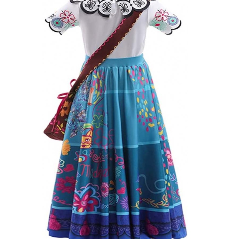 Ncanto Mirabel Abito in costume per ragazze Cosplay Isabela Madrigal Principessa Halloween Vestiti con gli occhiali