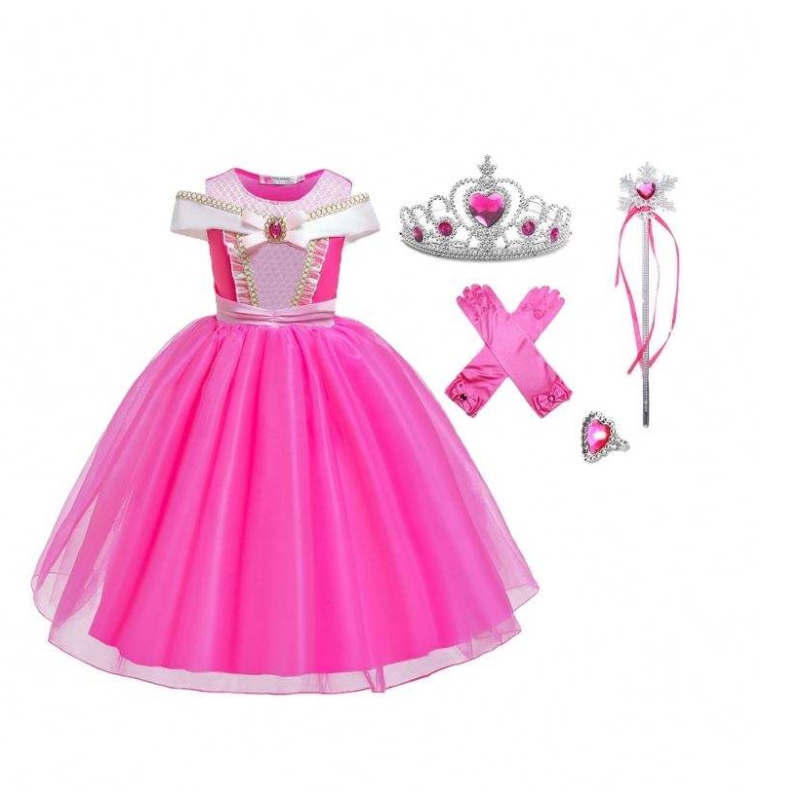 Carnival Cosplay Princess Sleeping Beauty Abbigliamento Christmas Girls Birthday Party Fancy Kids Dress Calches Collezione