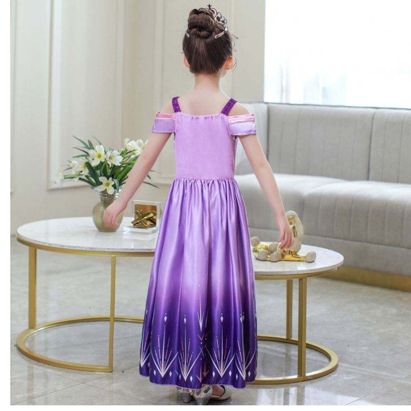 Baige Halloween Princess Dress Girl Cosplay Dresses Child Summer Aisha Queen Children \\ 'Wus Wear Swirt